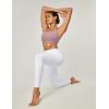 imageIUGA Fleece Lined Leggings with Pockets for Women Thermal Leggings for Women High Waisted Yoga Pants Winter Workout LeggingsIvory