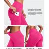 imageIUGA Fleece Lined Leggings with Pockets for Women Thermal Leggings for Women High Waisted Yoga Pants Winter Workout LeggingsSonic Pink