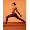 imageIUGA Fleece Lined Leggings with Pockets for Women Thermal Leggings for Women High Waisted Yoga Pants Winter Workout LeggingsWine