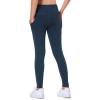 imageIUGA Girls Leggings with Pockets Dance Athletic Leggings for Girls Elastic Compression Kids Workout Leggings Running YogaNavy