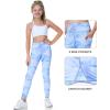imageIUGA Girls Leggings with Pockets Dance Athletic Leggings for Girls Elastic Compression Kids Workout Leggings Running YogaStarry