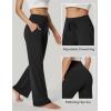 imageIUGA Wide Leg Yoga Pants for Women Sweatpants with Pockets Yoga Pants Flare Lounge Pants Loose High Waist Comfy Workout DanceBlack 29inseam