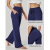 imageIUGA Wide Leg Yoga Pants for Women Sweatpants with Pockets Yoga Pants Flare Lounge Pants Loose High Waist Comfy Workout DanceDark Blue 31inseam