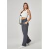 imageIUGA Wide Leg Yoga Pants for Women Sweatpants with Pockets Yoga Pants Flare Lounge Pants Loose High Waist Comfy Workout DanceDark Gray 31inseam