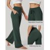 imageIUGA Wide Leg Yoga Pants for Women Sweatpants with Pockets Yoga Pants Flare Lounge Pants Loose High Waist Comfy Workout DanceForest Green 31inseam