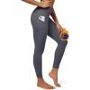 imageIUGA Fleece Lined Leggings with Pockets for Women Thermal Leggings for Women High Waisted Yoga Pants Winter Workout LeggingsGrey2020