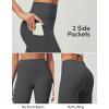 imageIUGA Compression Leggings for Women Tummy Control No Front Seam Leggings with Pockets High Waisted Workout Yoga PantsCharcoal Gray