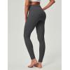 imageIUGA Compression Leggings for Women Tummy Control No Front Seam Leggings with Pockets High Waisted Workout Yoga PantsCharcoal Gray
