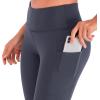 imageIUGA Compression Leggings for Women Tummy Control No Front Seam Leggings with Pockets High Waisted Workout Yoga PantsGraybasic