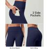imageIUGA Compression Leggings for Women Tummy Control No Front Seam Leggings with Pockets High Waisted Workout Yoga PantsNavy Blue