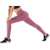 imageIUGA Compression Leggings for Women Tummy Control No Front Seam Leggings with Pockets High Waisted Workout Yoga PantsPale Red Violetbasic