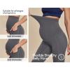 imageIUGA Fleece Lined Maternity Pants with Pockets Maternity Yoga Pants Flare Bootcut Pregnancy Pants Over The Belly Work LoungeDark Gray