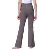 imageIUGA Girls Flare Leggings High Waist Cute Preppy Clothes for Girls Uniform Pants with Pockets Bell Bottom PantsDark Grey