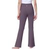 imageIUGA Girls Flare Leggings High Waist Cute Preppy Clothes for Girls Uniform Pants with Pockets Bell Bottom PantsGrey Purple