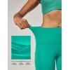 imageIUGA High Waist Yoga Pants with Pockets Leggings for Women Tummy Control Workout Leggings for Women 4 Way StretchAqua Green