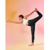 imageIUGA High Waist Yoga Pants with Pockets Leggings for Women Tummy Control Workout Leggings for Women 4 Way StretchBlack
