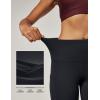 imageIUGA High Waist Yoga Pants with Pockets Leggings for Women Tummy Control Workout Leggings for Women 4 Way StretchBlack