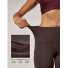 imageIUGA High Waist Yoga Pants with Pockets Leggings for Women Tummy Control Workout Leggings for Women 4 Way StretchDark Coffee