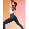 imageIUGA High Waist Yoga Pants with Pockets Leggings for Women Tummy Control Workout Leggings for Women 4 Way StretchDark Gray