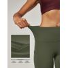 imageIUGA High Waist Yoga Pants with Pockets Leggings for Women Tummy Control Workout Leggings for Women 4 Way StretchKhaki Green