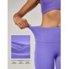 imageIUGA High Waist Yoga Pants with Pockets Leggings for Women Tummy Control Workout Leggings for Women 4 Way StretchLavender