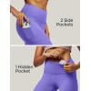 imageIUGA High Waist Yoga Pants with Pockets Leggings for Women Tummy Control Workout Leggings for Women 4 Way StretchLavender