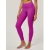 imageIUGA High Waist Yoga Pants with Pockets Leggings for Women Tummy Control Workout Leggings for Women 4 Way StretchMagenta