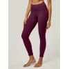 imageIUGA High Waist Yoga Pants with Pockets Leggings for Women Tummy Control Workout Leggings for Women 4 Way StretchMaroon