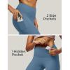 imageIUGA High Waist Yoga Pants with Pockets Leggings for Women Tummy Control Workout Leggings for Women 4 Way StretchMist Green