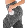 imageIUGA High Waist Yoga Pants with Pockets Leggings for Women Tummy Control Workout Leggings for Women 4 Way StretchSpace Dye Gray