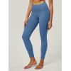 imageIUGA High Waist Yoga Pants with Pockets Leggings for Women Tummy Control Workout Leggings for Women 4 Way StretchUtility Blue