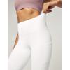 imageIUGA High Waist Yoga Pants with Pockets Leggings for Women Tummy Control Workout Leggings for Women 4 Way StretchWhite