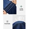 imageIUGA Jeggings for Women Pull On Capri Jeans Stretchy Jean Capris High Waisted Denim Capri Leggings Casual Pants with PocketsDark Blue