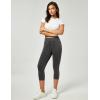 imageIUGA Jeggings for Women Pull On Capri Jeans Stretchy Jean Capris High Waisted Denim Capri Leggings Casual Pants with PocketsGray