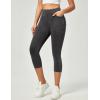 imageIUGA Jeggings for Women Pull On Capri Jeans Stretchy Jean Capris High Waisted Denim Capri Leggings Casual Pants with PocketsGray