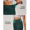 imageIUGA Leggings with Pockets for Women High Waisted Yoga Pants Leggings for Women Tummy Control Workout Compression LeggingsDark Green