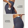 imageIUGA Leggings with Pockets for Women High Waisted Yoga Pants Leggings for Women Tummy Control Workout Compression LeggingsInk Grey