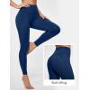 imageIUGA Leggings with Pockets for Women High Waisted Yoga Pants Leggings for Women Tummy Control Workout Compression LeggingsMatte Blue