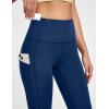 imageIUGA Leggings with Pockets for Women High Waisted Yoga Pants Leggings for Women Tummy Control Workout Compression LeggingsMatte Blue