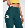 imageIUGA Leggings with Pockets for Women High Waisted Yoga Pants Leggings for Women Tummy Control Workout Compression LeggingsMatte Green
