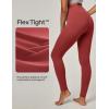 imageIUGA Leggings with Pockets for Women High Waisted Yoga Pants Leggings for Women Tummy Control Workout Compression LeggingsRed Orange