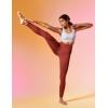 imageIUGA Leggings with Pockets for Women High Waisted Yoga Pants Leggings for Women Tummy Control Workout Compression LeggingsRed Orange