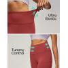 imageIUGA Leggings with Pockets for Women High Waisted Yoga Pants Leggings for Women Tummy Control Workout Compression LeggingsRed Orange