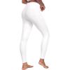 imageIUGA Leggings with Pockets for Women High Waisted Yoga Pants Leggings for Women Tummy Control Workout Compression LeggingsWhite