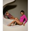 imageIUGA Long Sleeve Body Suits for Womens Tummy Control Shapewear Bodysuits for Women V Neck BodysuitCrush