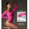 imageIUGA Long Sleeve Bodysuits for Women Square Neck Bodysuit Shapewear Bodysuit Tummy Control Slimming Body Suit for WomensCrush