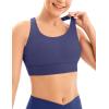 imageIUGA Sports Bras for Women High Support Large Bust High Impact Womens Sports Bras Strappy Padded Sports BraBlue