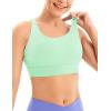 imageIUGA Sports Bras for Women High Support Large Bust High Impact Womens Sports Bras Strappy Padded Sports BraGreen