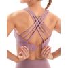 imageIUGA Sports Bras for Women High Support Large Bust High Impact Womens Sports Bras Strappy Padded Sports BraPink