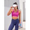 imageIUGA Sports Bras for Women High Support Large Bust High Impact Womens Sports Bras Strappy Padded Sports BraViolet Red